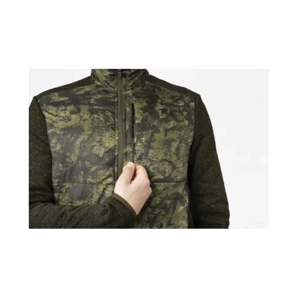 Гібридна куртка Seeland Theo Camo Pine Green / Світшот Invis Green