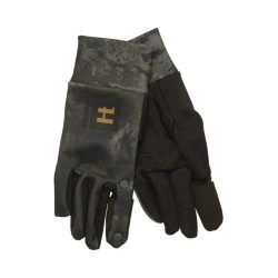 Harkila Noctyx Camo Fleece Gloves W/Folback Finger.