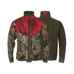 Bluza Harkila Kamko Camo Reversible Wsp Fleece Jacket Hunting Green/Mossy Oak Break-Up Country