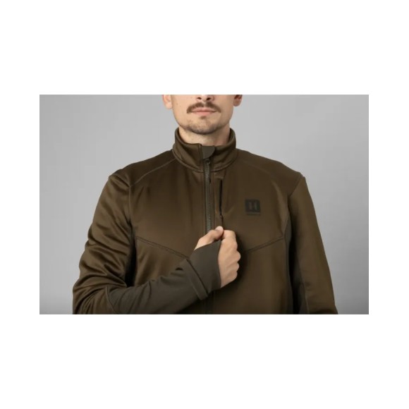 Bluza Harkila Scandinavian Fleece Jacket Willow Green/Deep Brown
