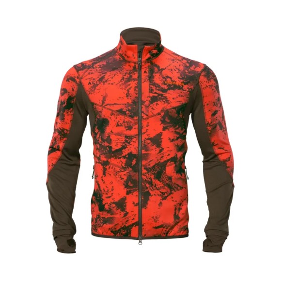 Bluza Harkila Wildboar Pro Camo Fleece Jacket Axis Msp®Wildboar Orange/Shadow Brown