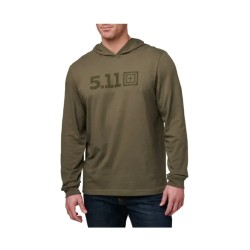 Koszulka Z Kapturem 5.11 Hoodeed Ls Tee Kombu Green