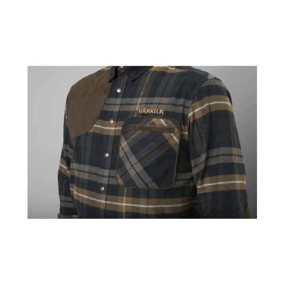 Сорочка Harkila Jarne Shooting L/S Сорочка стрілецька темно-оливкова