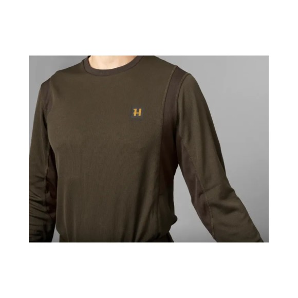 Футболка Harkila Forest Hunter L/S Мисливська зелена/тіньова коричнева.
