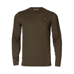 Harkila Base All Season L/S T-Shirt Shadow Brown Thermal Underwear