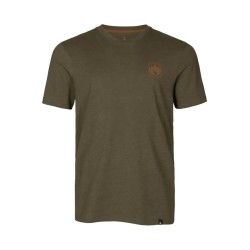 Меланжева футболка Harkila Saker Pine Green Меланж