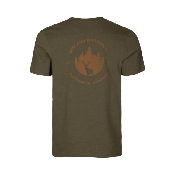 Меланжева футболка Harkila Saker Pine Green Меланж
