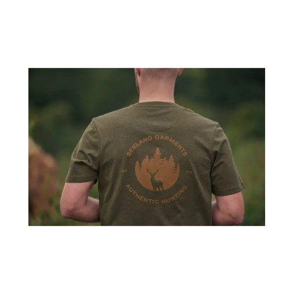Меланжева футболка Harkila Saker Pine Green Меланж