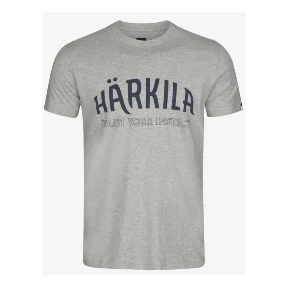 Меланжева футболка Harkila Modi S/S світло-сірого кольору