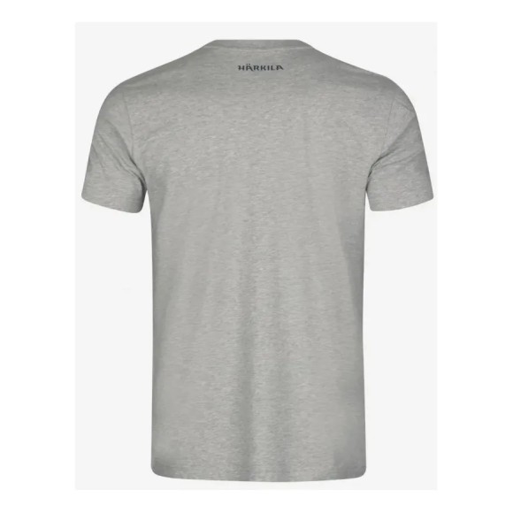 Меланжева футболка Harkila Modi S/S світло-сірого кольору