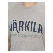 Меланжева футболка Harkila Modi S/S світло-сірого кольору