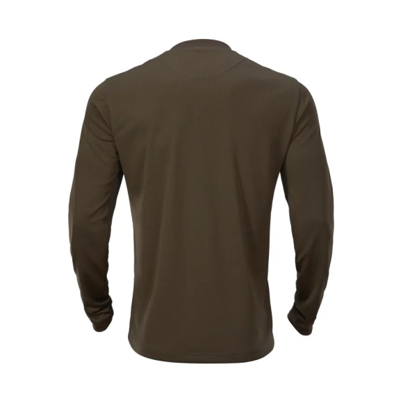 Футболка Harkila Mountain Hunter L / S Мисливська зелена / тіньова коричнева