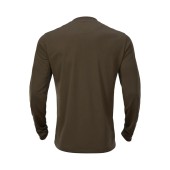 Футболка Harkila Mountain Hunter L / S Мисливська зелена / тіньова коричнева
