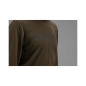 Футболка Harkila Mountain Hunter L / S Мисливська зелена / тіньова коричнева