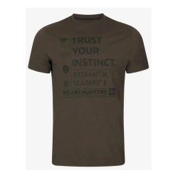 Koszulka Harkila Instinct S/S T-Shirt Shadow Brown