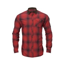 Harkila Driven Hunt Flannel Shirt Red/Black Check