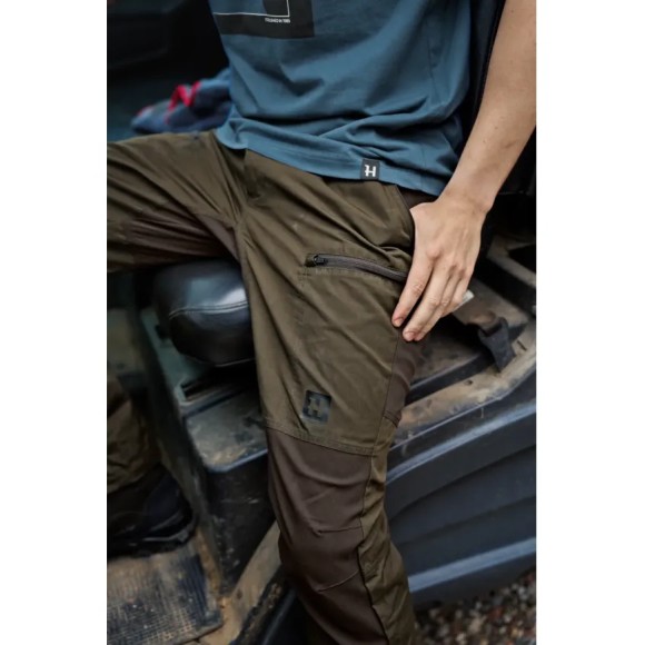 Harkila Fjell Trousers Willow Green/Shadow Brown