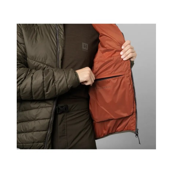 Kurtka Harkila Longmar Insulated Packable Hooded Jacket Willow Green