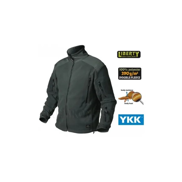 Світшот Helikon Liberty з подвійним флісом Jungle Green