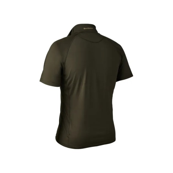 Deerhunter Excape Insulated T-Shirt With Zip-Neck Art Green Sweatshirt