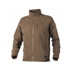 Helikon Alpha Tactical Grid Fleece Sweatshirt Coyote L/Regular Bl-Alt-Fg-11-B05 - тактичний флісовий світшот Coyote L/Regular Bl-Alt-Fg-11-B05