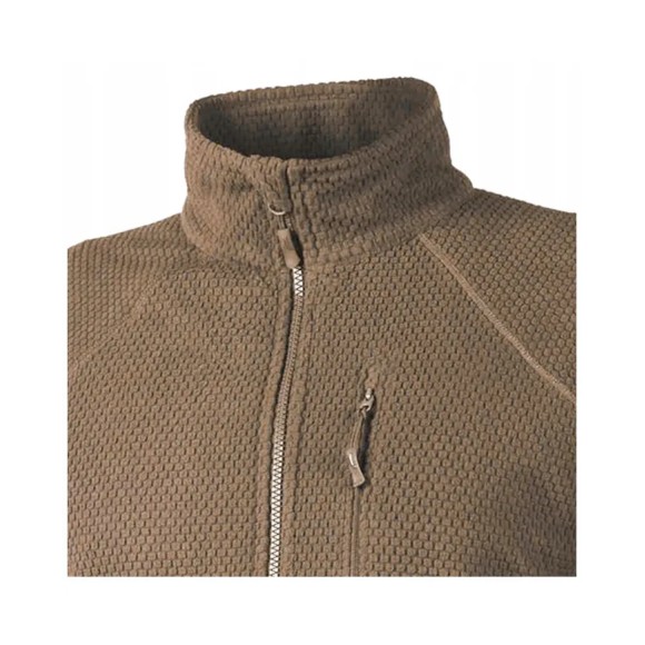 Helikon Alpha Tactical Grid Fleece Sweatshirt Coyote L/Regular Bl-Alt-Fg-11-B05 - тактичний флісовий світшот Coyote L/Regular Bl-Alt-Fg-11-B05