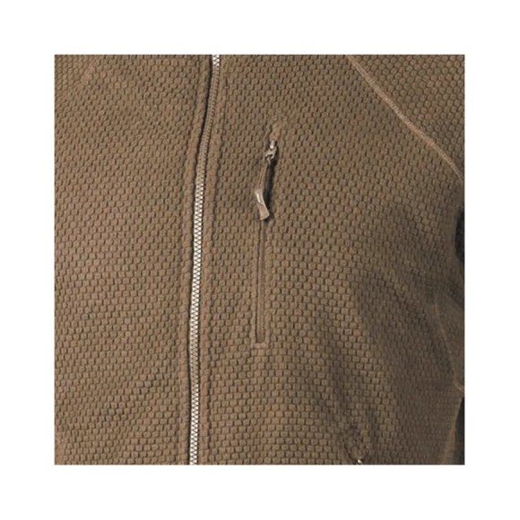 Helikon Alpha Tactical Grid Fleece Sweatshirt Coyote L/Regular Bl-Alt-Fg-11-B05 - тактичний флісовий світшот Coyote L/Regular Bl-Alt-Fg-11-B05