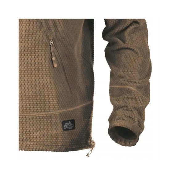 Helikon Alpha Tactical Grid Fleece Sweatshirt Coyote L/Regular Bl-Alt-Fg-11-B05 - тактичний флісовий світшот Coyote L/Regular Bl-Alt-Fg-11-B05