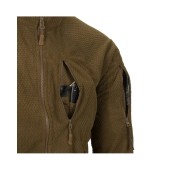 Helikon Alpha Tactical Grid Fleece Sweatshirt Coyote L/Regular Bl-Alt-Fg-11-B05 - тактичний флісовий світшот Coyote L/Regular Bl-Alt-Fg-11-B05