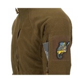Helikon Alpha Tactical Grid Fleece Sweatshirt Coyote L/Regular Bl-Alt-Fg-11-B05 - тактичний флісовий світшот Coyote L/Regular Bl-Alt-Fg-11-B05