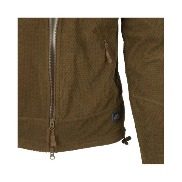 Helikon Alpha Tactical Grid Fleece Sweatshirt Coyote L/Regular Bl-Alt-Fg-11-B05 - тактичний флісовий світшот Coyote L/Regular Bl-Alt-Fg-11-B05