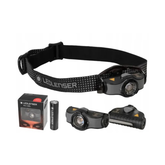 Ledlenser Mh3, налобний ліхтар, 200 Lm, сірий