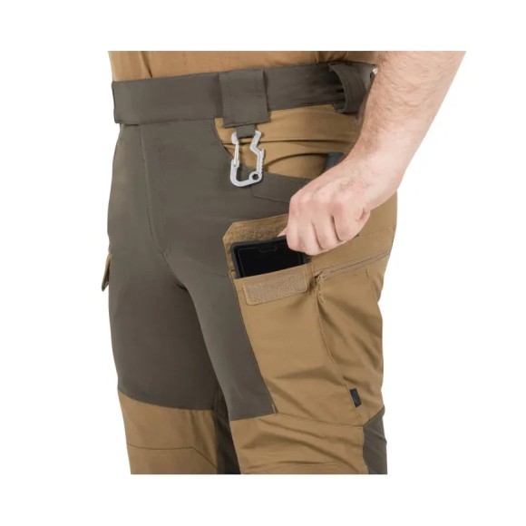Гібридні штани Helikon Outback Dura Canvas Coyote Black