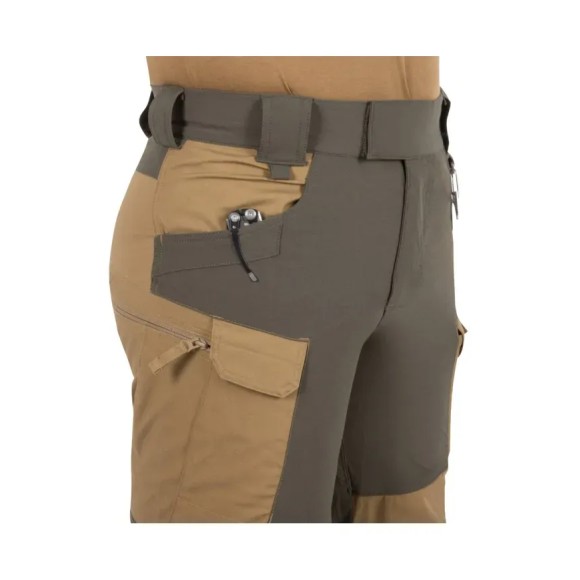 Гібридні штани Helikon Outback Dura Canvas Coyote Black