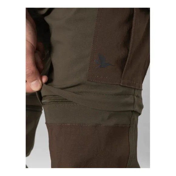 Seeland Birch Zip-Off Trousers Pine Green/Demitasse Brown