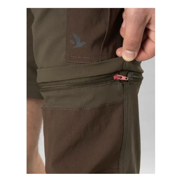 Seeland Birch Zip-Off Trousers Pine Green/Demitasse Brown