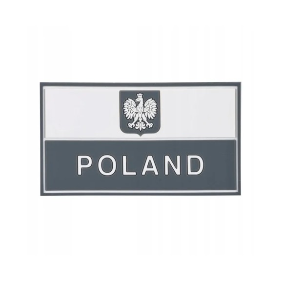 Patch Helikon Emblemat Flaga Pl Z Godłem (90X50Mm) - Pcv - Szary Od-P29-Rb-19