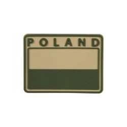 Patch Helikon Emblem Polish Subdued Flag Patch Poland Pvc Khaki Od-Fp4-Rb-13
