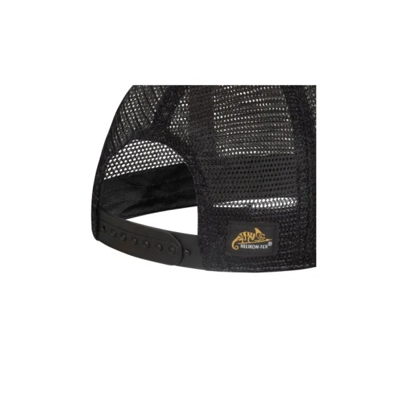 Czapka Helikon Trucker Plain - Dirty Washed Cotton - Dirty Washed Black/ Czarny