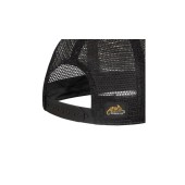 Czapka Helikon Trucker Plain - Dirty Washed Cotton - Dirty Washed Black/ Czarny