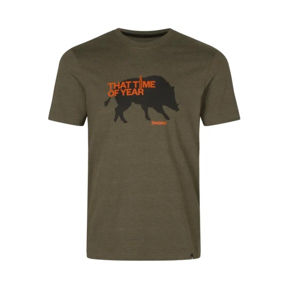 Koszulka Seeland That Time T-Shirt Pine Green Melange