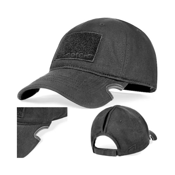 Cap Notch Classic Adjustable Black Ponytail Operator -Standard Notch