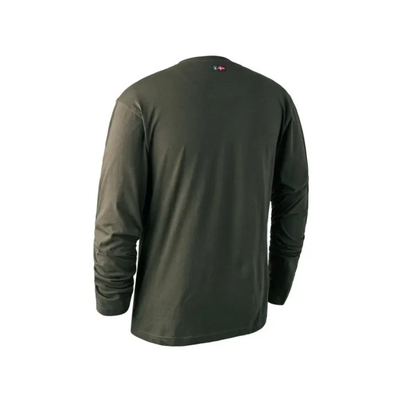Deerhunter Logo T-Shirt L/S Dark Green