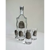 Szkło Jagerglass Flaszka+Kieliszki 31C