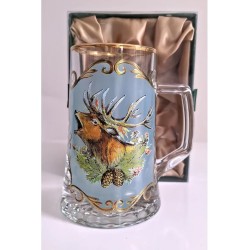 Szkło Jagerglass Kufel Malowany Z Jeleniem 99