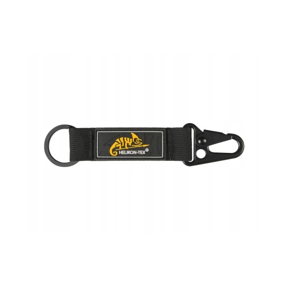 Brelok Do Kluczy Helikon Snap Hook Keychain With Logo Nylon Czarny Ad-Ksh-Nl-01