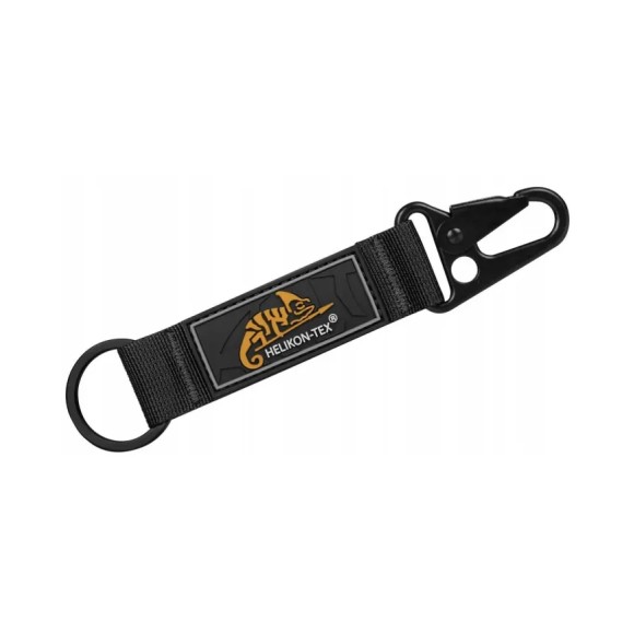 Brelok Do Kluczy Helikon Snap Hook Keychain With Logo Nylon Czarny Ad-Ksh-Nl-01