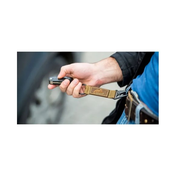 Brelok Do Kluczy Helikon Snap Hook Keychain With Logo Nylon Czarny Ad-Ksh-Nl-01