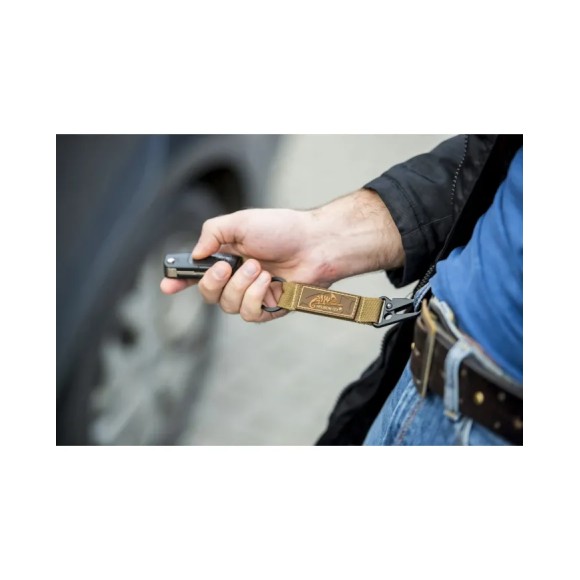 Brelok Do Kluczy Helikon Snap Hook Keychain With Logo Nylon Czarny Ad-Ksh-Nl-01