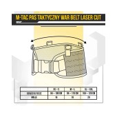 Тактичний бойовий пояс M-Tac з лазерним різьбленням.